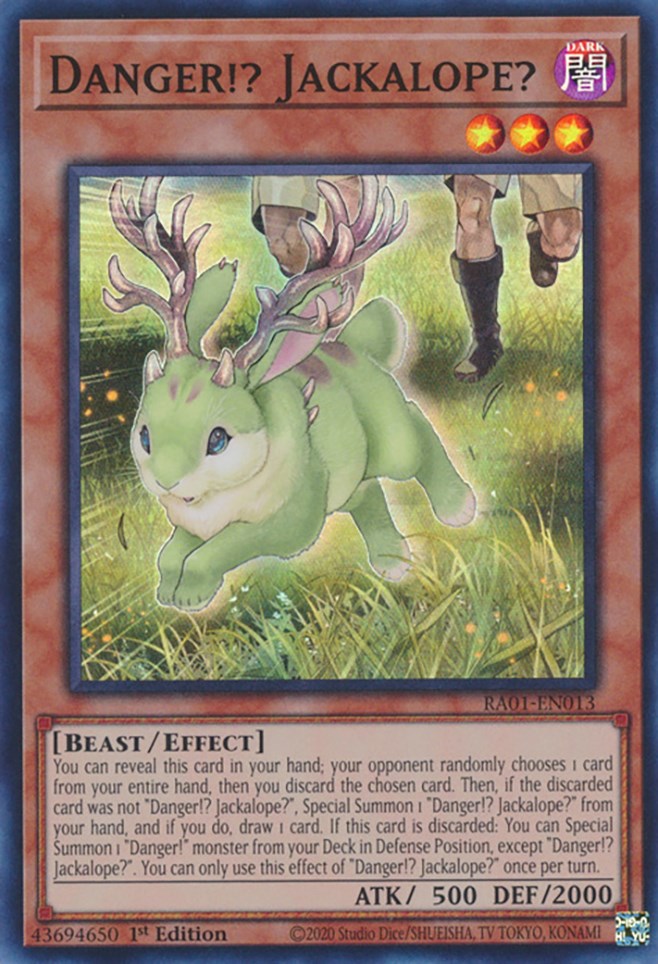 Danger!? Jackalope? [RA01-EN013] Super Rare | Enigma On Main