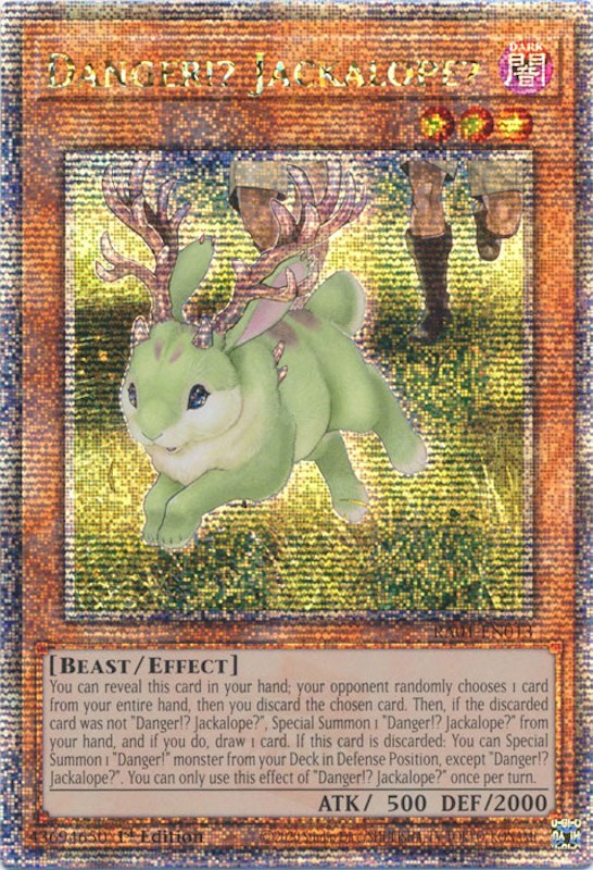 Danger!? Jackalope? [RA01-EN013] Quarter Century Secret Rare | Enigma On Main