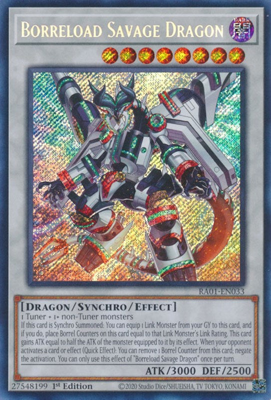 Borreload Savage Dragon [RA01-EN033] Secret Rare | Enigma On Main