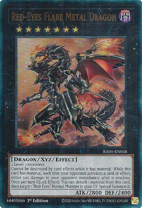 Red-Eyes Flare Metal Dragon [RA01-EN038] Prismatic Ultimate Rare | Enigma On Main