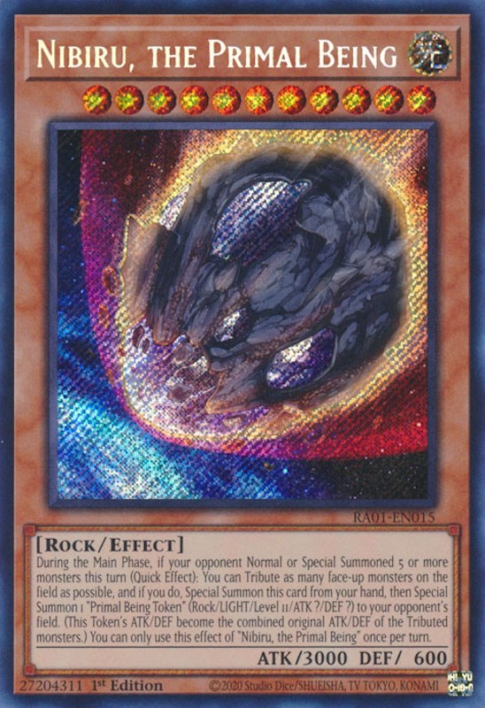 Nibiru, the Primal Being [RA01-EN015] Secret Rare | Enigma On Main