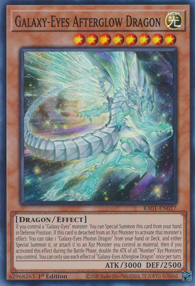 Galaxy-Eyes Afterglow Dragon [RA01-EN017] Super Rare | Enigma On Main