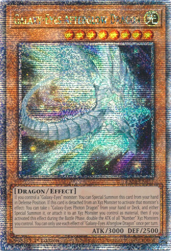 Galaxy-Eyes Afterglow Dragon [RA01-EN017] Quarter Century Secret Rare | Enigma On Main