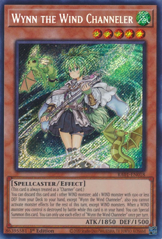 Wynn the Wind Channeler [RA01-EN018] Secret Rare | Enigma On Main