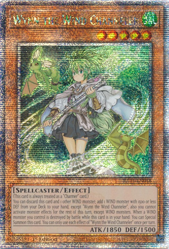 Wynn the Wind Channeler [RA01-EN018] Quarter Century Secret Rare | Enigma On Main