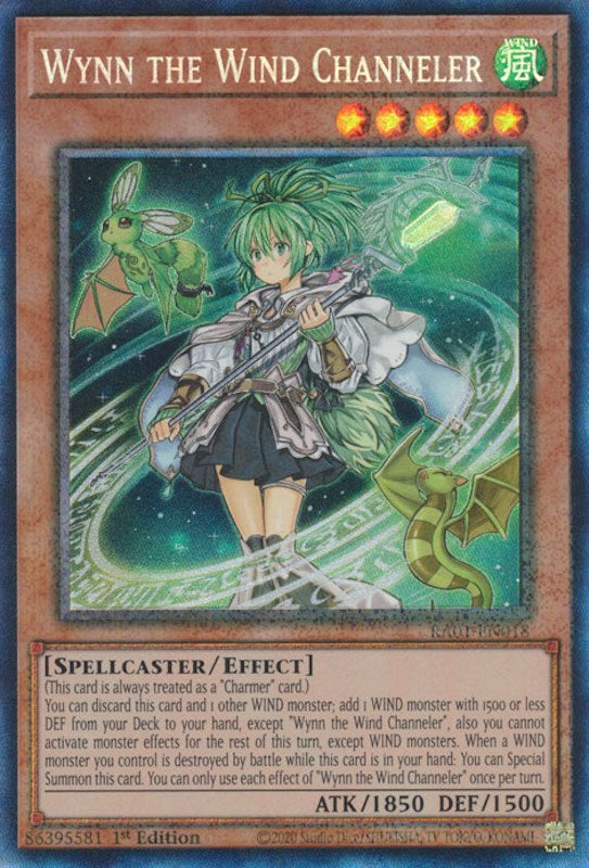 Wynn the Wind Channeler [RA01-EN018] Prismatic Collector's Rare | Enigma On Main