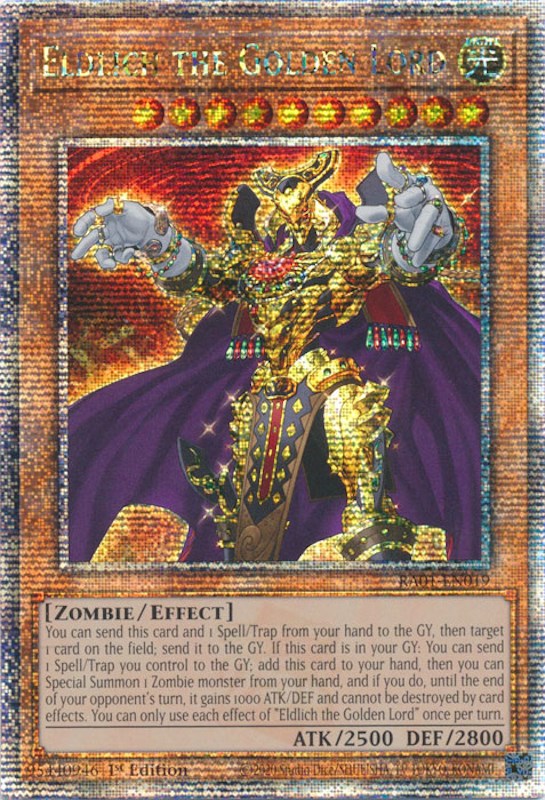 Eldlich the Golden Lord [RA01-EN019] Quarter Century Secret Rare | Enigma On Main