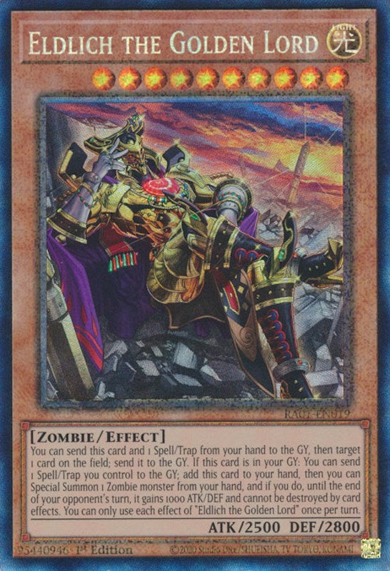 Eldlich the Golden Lord (Alternate Art) [RA01-EN019] Prismatic Collector's Rare | Enigma On Main