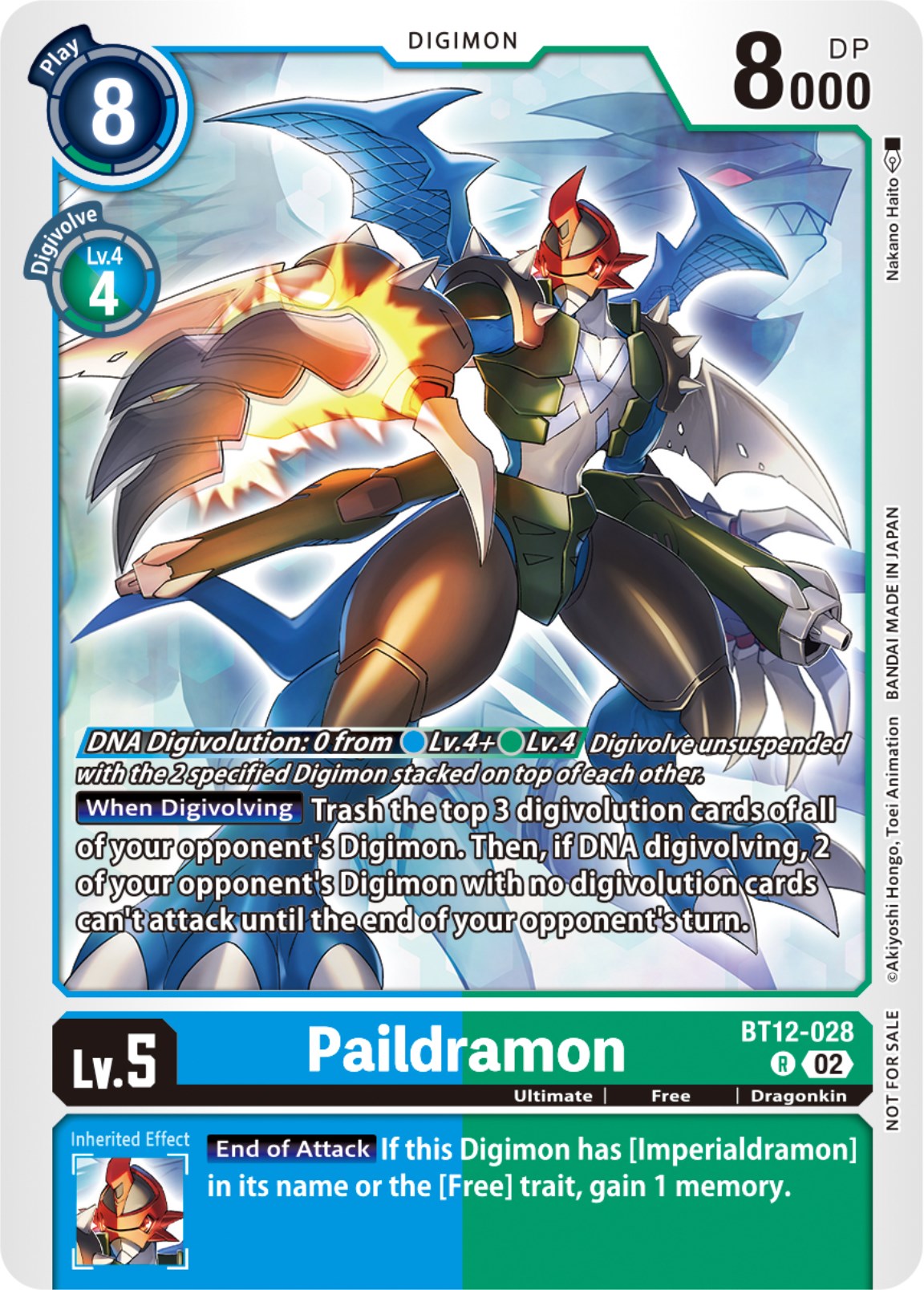 Paildramon [BT12-028] (NYCC 2023 Demo Deck) [Across Time] | Enigma On Main