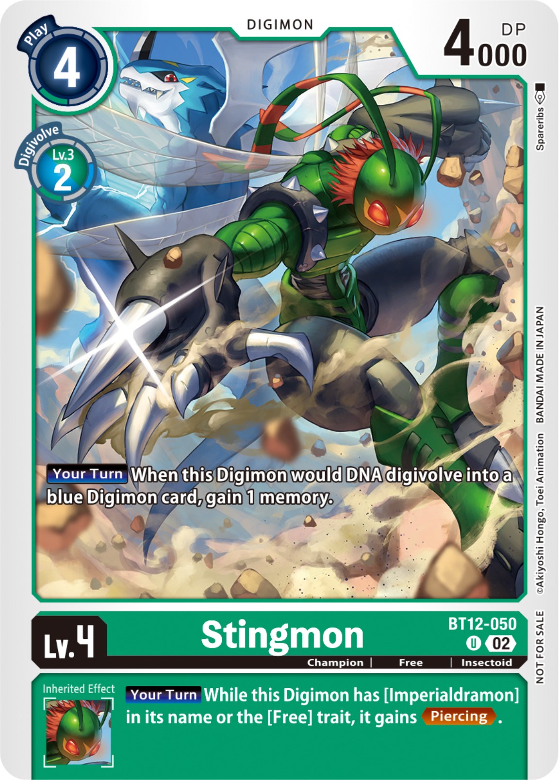 Stingmon [BT12-050] (NYCC 2023 Demo Deck) [Across Time] | Enigma On Main