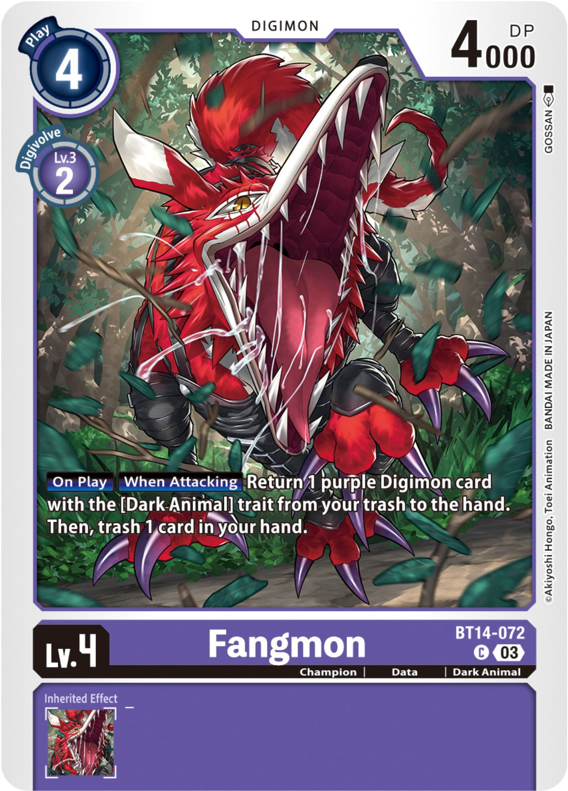 Fangmon [BT14-072] [Blast Ace] | Enigma On Main