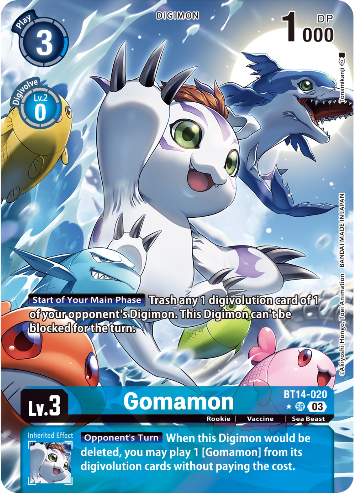 Gomamon [BT14-020] (Alternate Art) [Blast Ace] | Enigma On Main