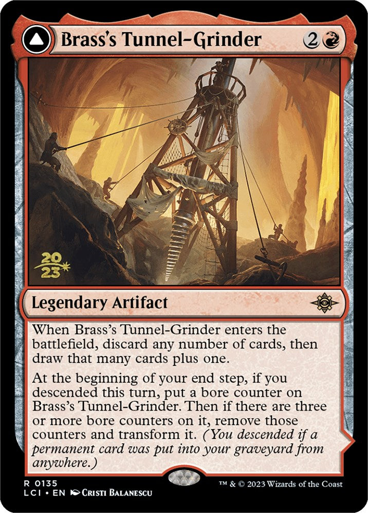 Brass's Tunnel-Grinder // Tecutlan, the Searing Rift [The Lost Caverns of Ixalan Prerelease Cards] | Enigma On Main