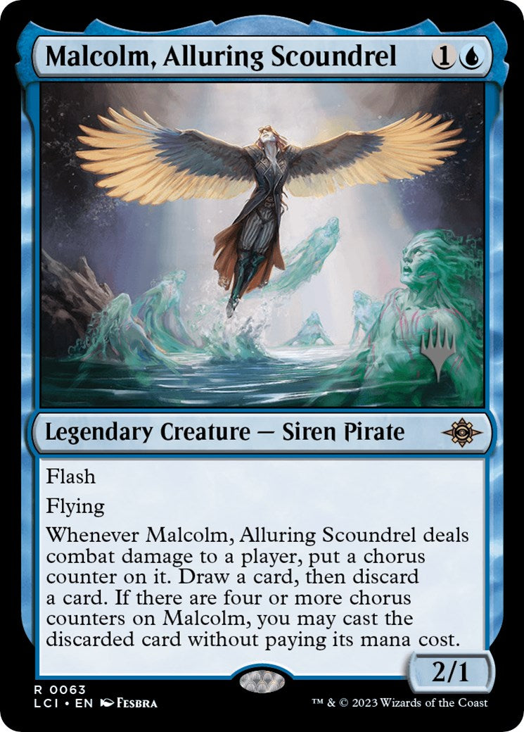Malcolm, Alluring Scoundrel (Promo Pack) [The Lost Caverns of Ixalan Promos] | Enigma On Main