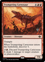 Trumpeting Carnosaur (Promo Pack) [The Lost Caverns of Ixalan Promos] | Enigma On Main