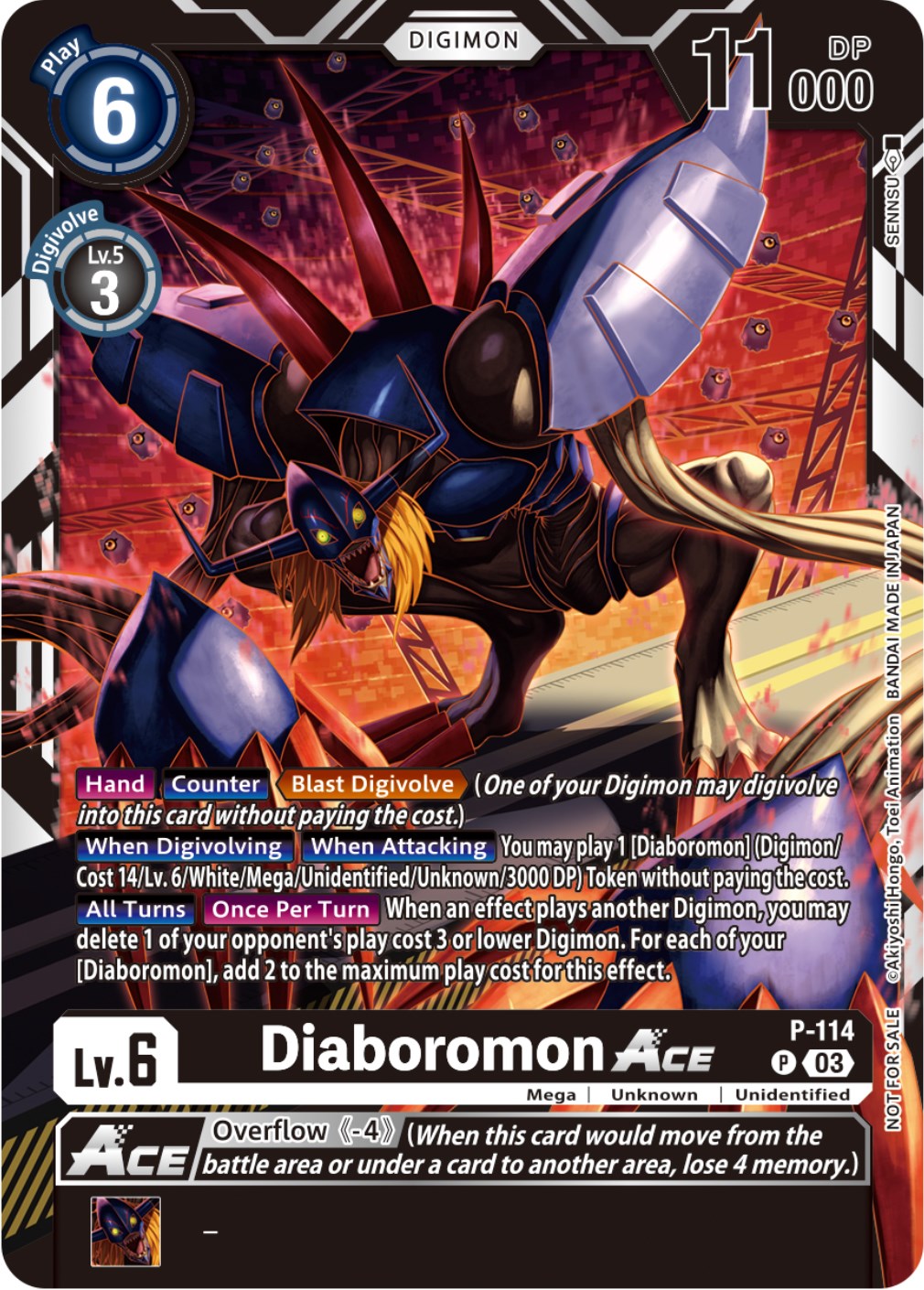 Diaboromon Ace [P-114] (3rd Anniversary Survey Pack) [Promotional Cards] | Enigma On Main