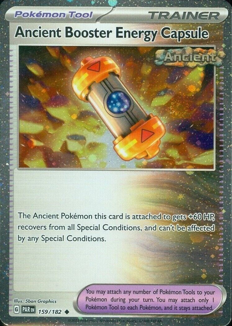 Ancient Booster Energy Capsule (159/182) (Cosmos Holo) [Scarlet & Violet: Paradox Rift] | Enigma On Main