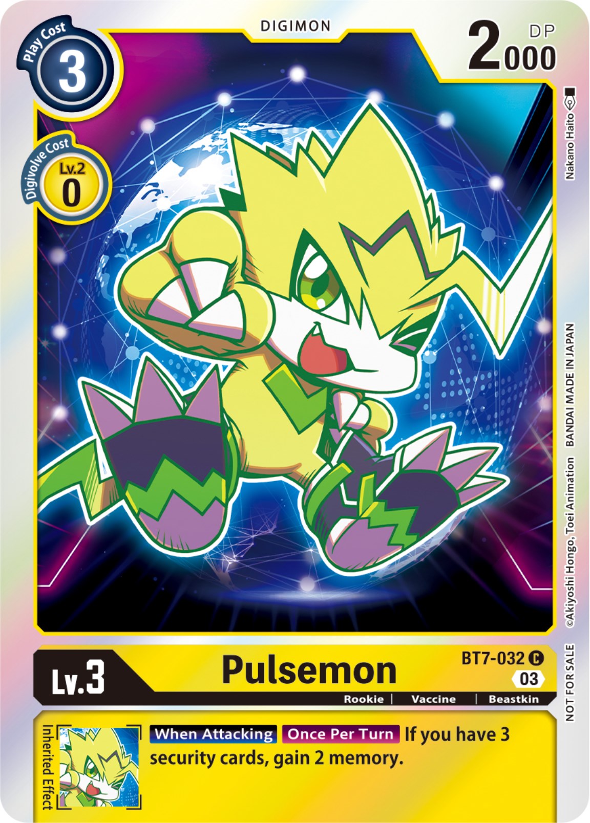 Pulsemon [BT7-032] (Official Tournament Pack Vol.11) [Next Adventure] | Enigma On Main