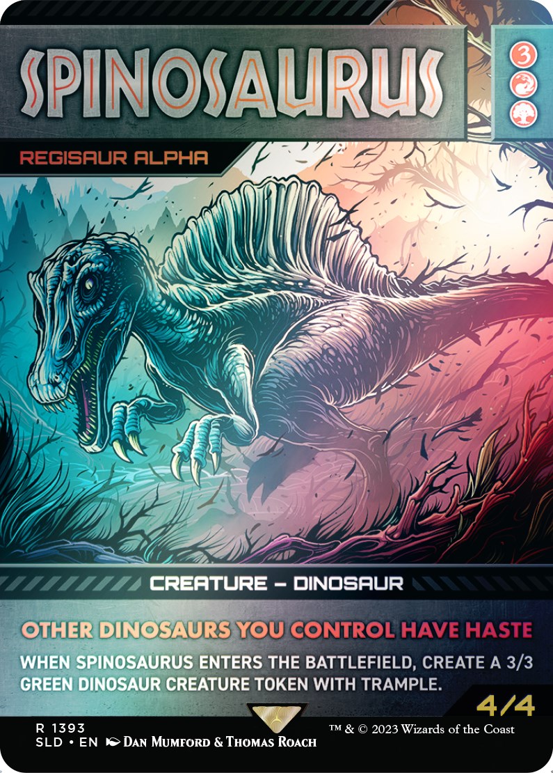 Spinosaurus - Regisaur Alpha (Rainbow Foil) [Secret Lair Drop Series] | Enigma On Main