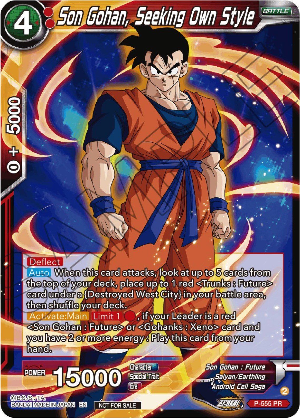 Son Gohan, Seeking Own Style (Zenkai Series Tournament Pack Vol.6) (P-555) [Tournament Promotion Cards] | Enigma On Main