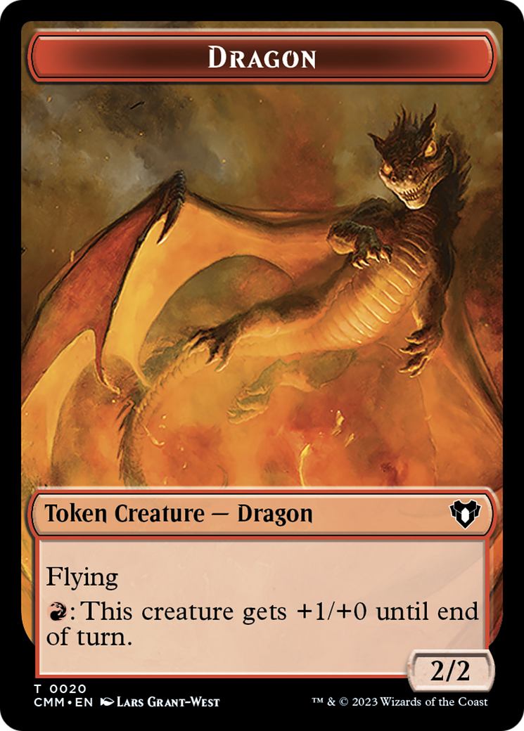 Dragon Token (20) [Commander Masters Tokens] | Enigma On Main