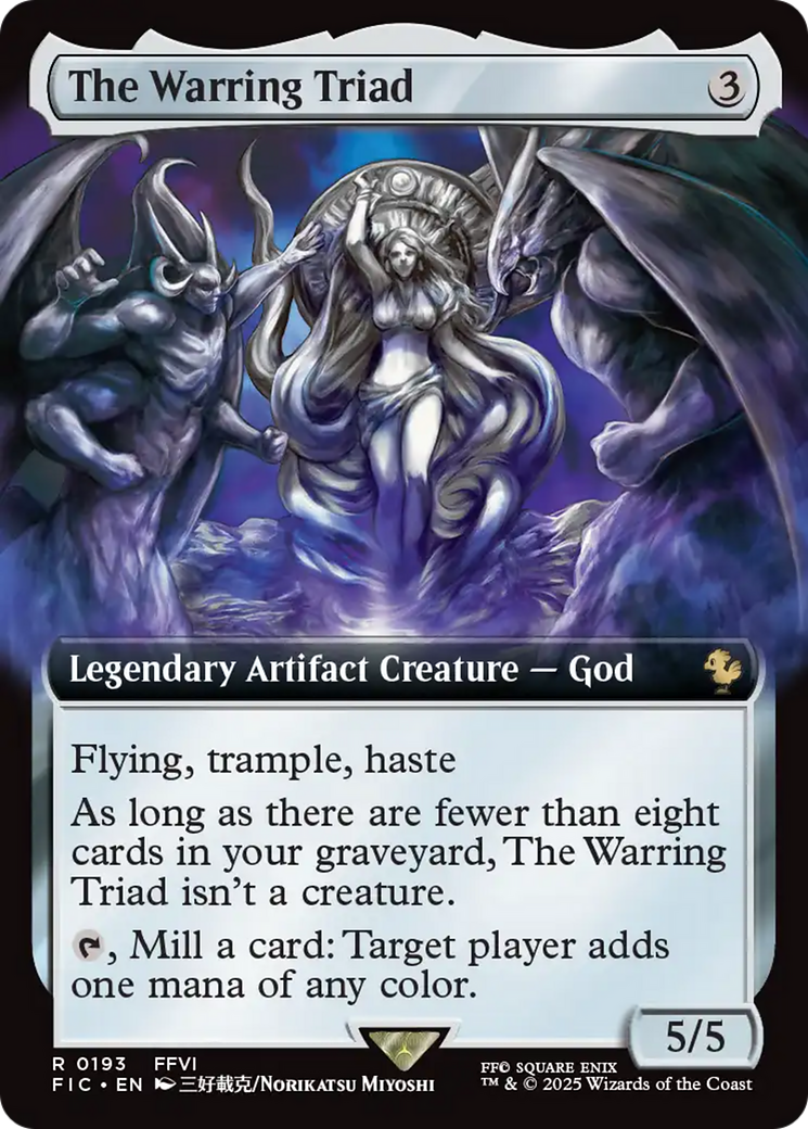 The Warring Triad (Extended Art) [FINAL FANTASY Commander] | Enigma On Main