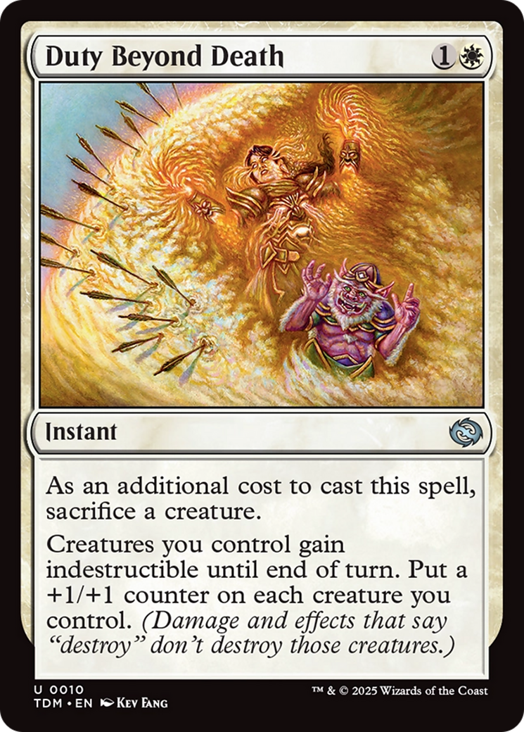 Duty Beyond Death [Tarkir: Dragonstorm] | Enigma On Main