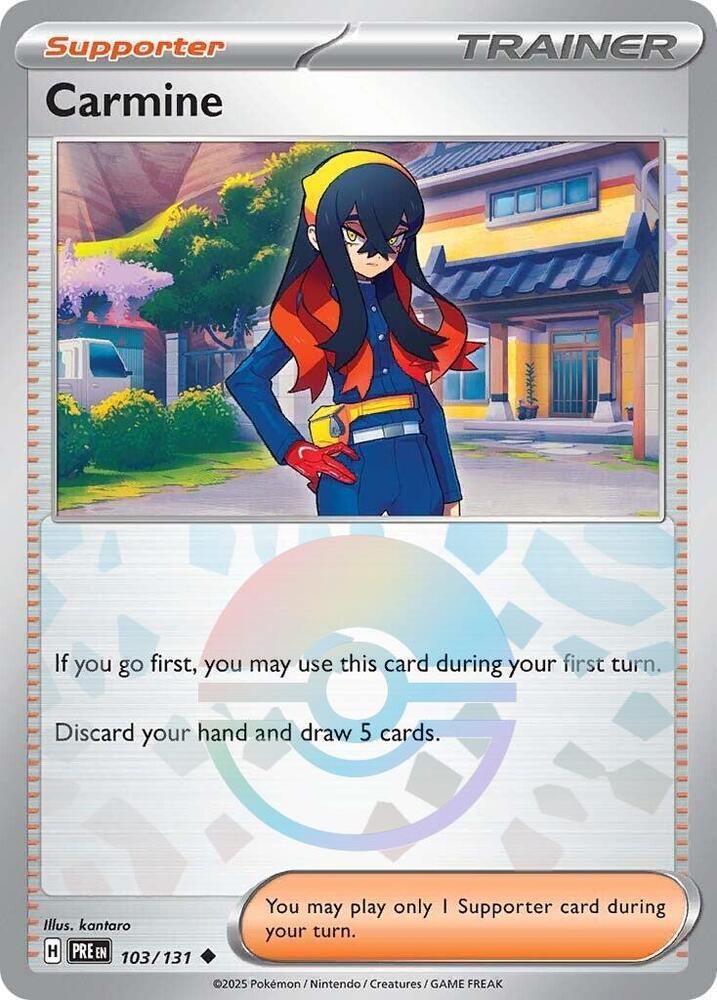 Carmine (103/131) (Poke Ball Pattern) [Scarlet & Violet: Prismatic Evolutions] | Enigma On Main