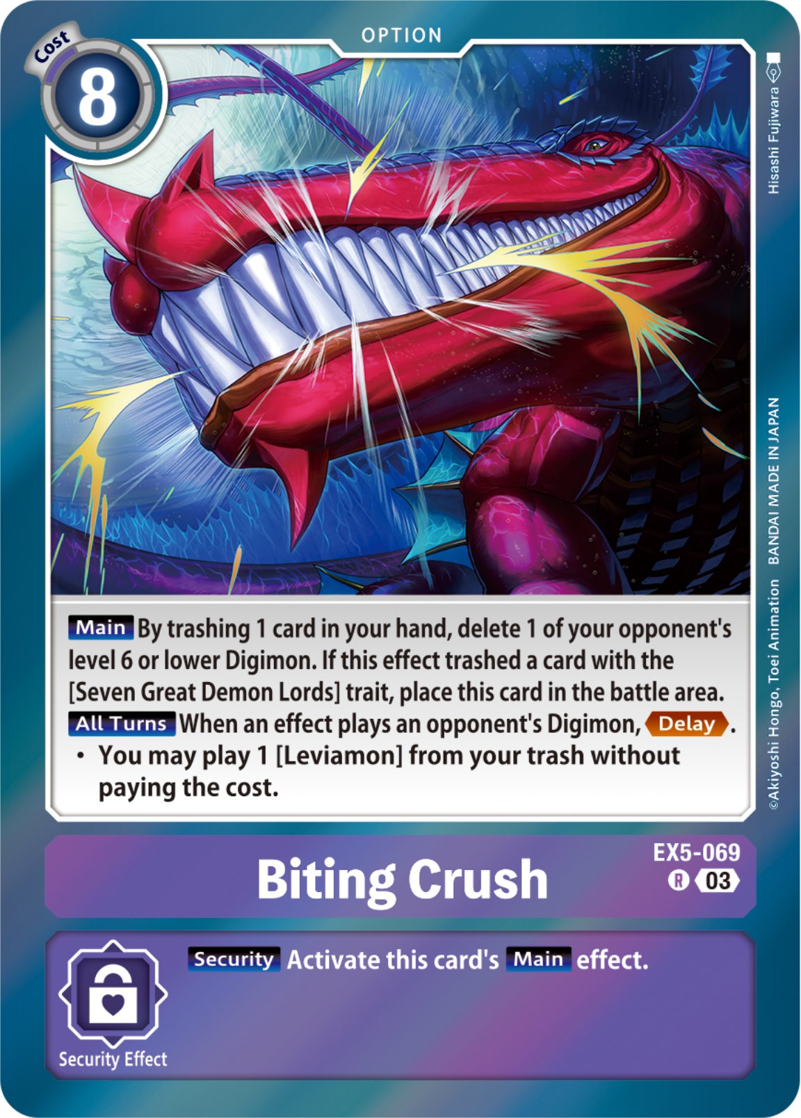 Biting Crush [EX5-069] [Animal Colosseum] | Enigma On Main