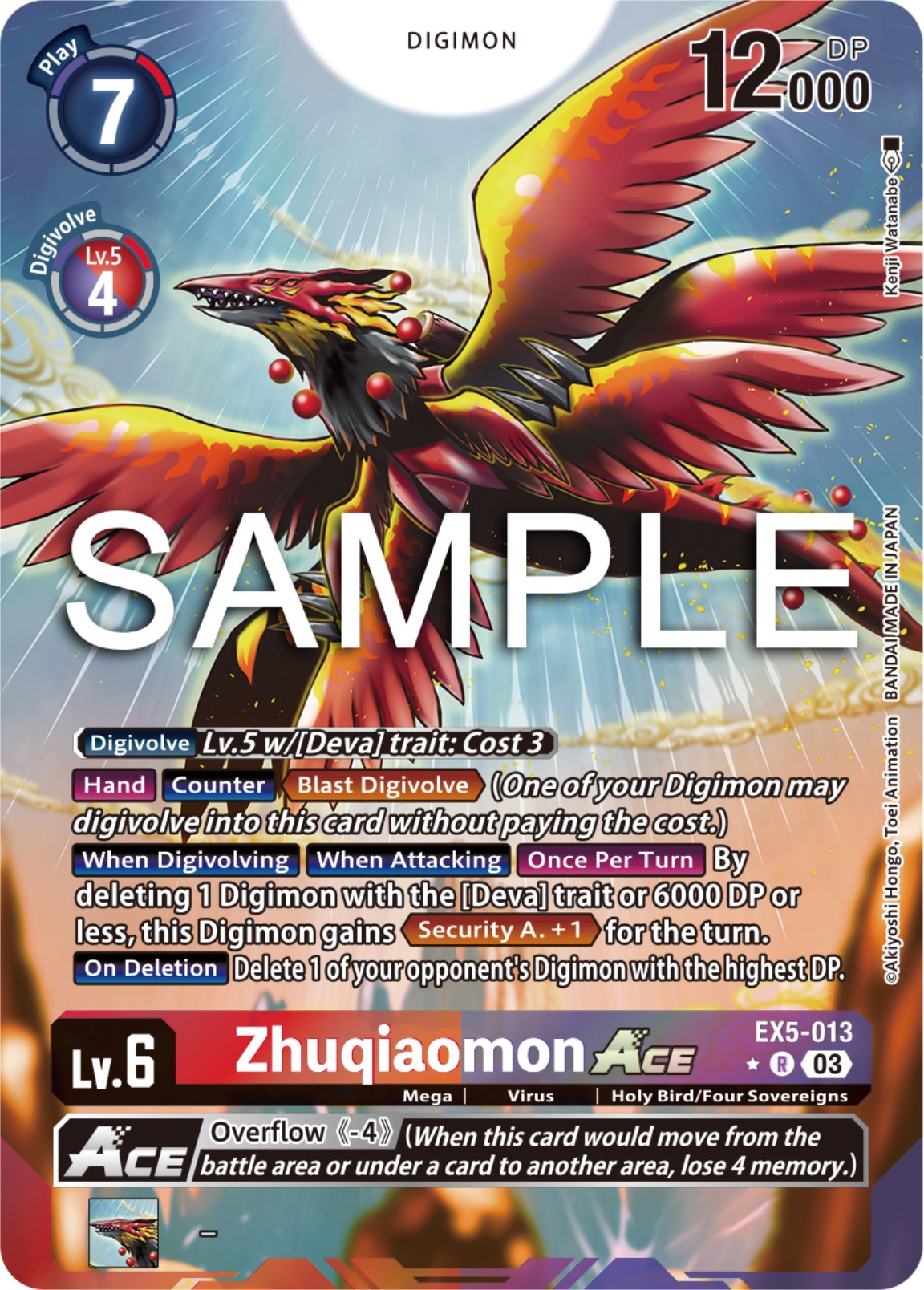 Zhuqiaomon Ace [EX5-013] (Alternate Art) [Animal Colosseum] | Enigma On Main