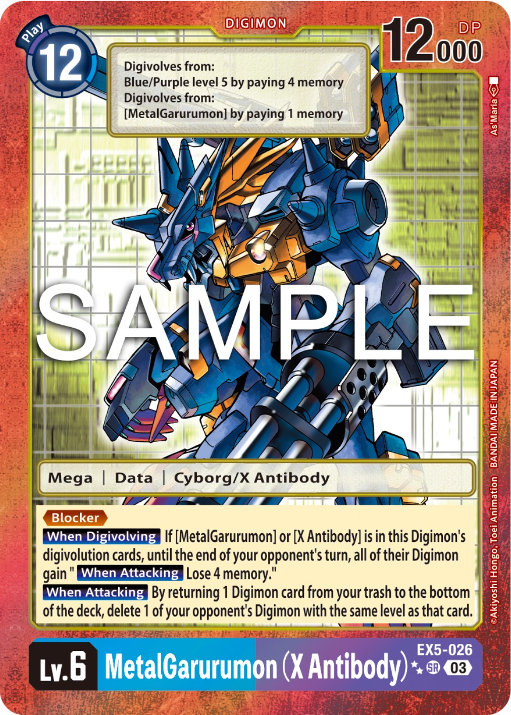 MetalGarurumon (X Antibody) [EX5-026] (2 Star Alternate Art) [Animal Colosseum] | Enigma On Main