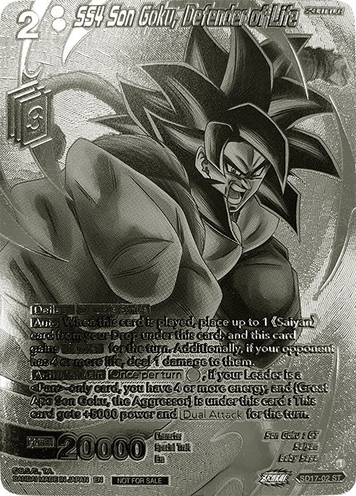 SS4 Son Goku, Defender of Life (2023 Offline Regionals Silver Print) (SD17-02) [Promotion Cards] | Enigma On Main