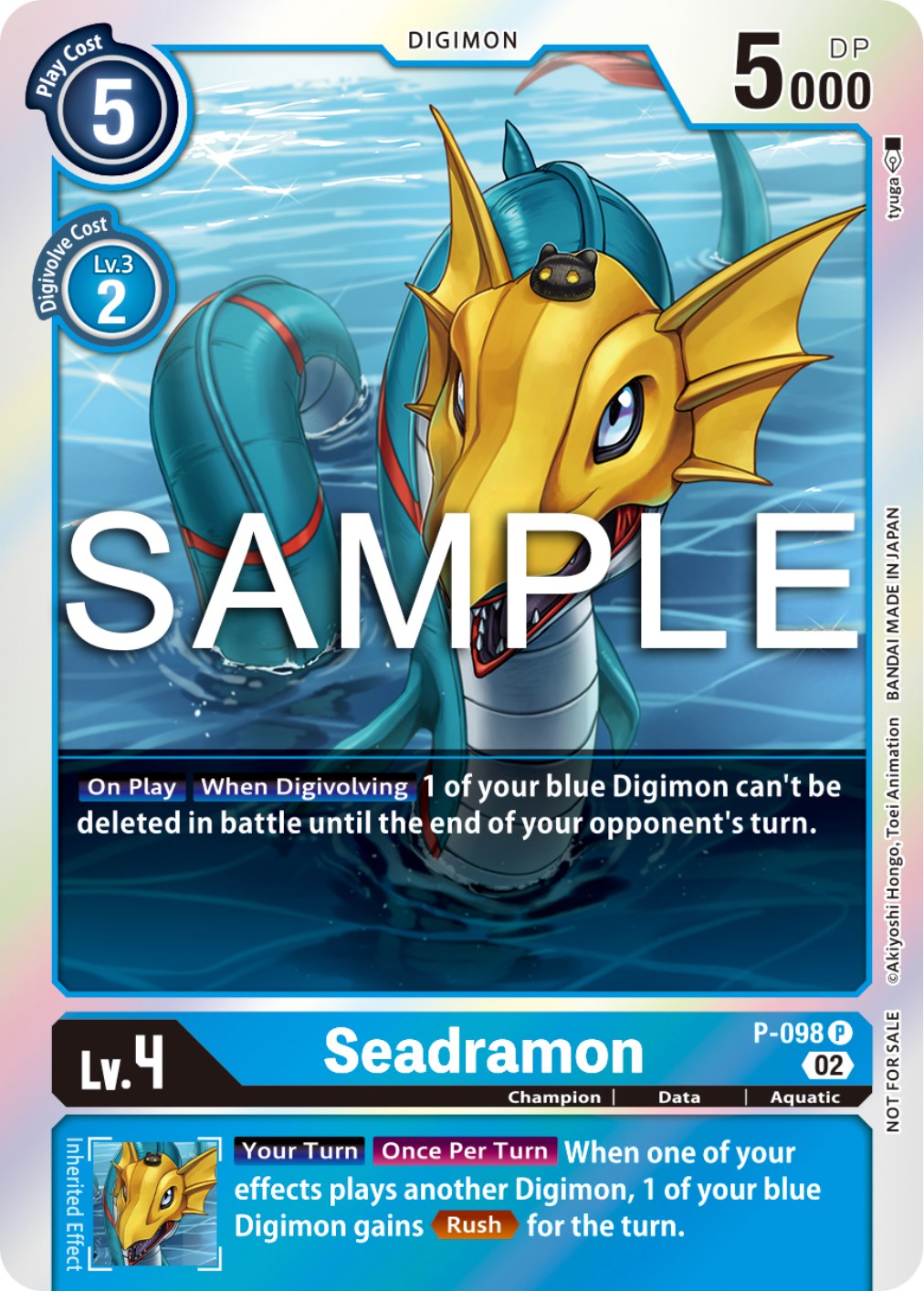 Seadramon [P-098] - P-098 (Limited Card Pack Ver.2) [Promotional Cards] | Enigma On Main