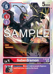 Saberdramon [P-091] - P-091 (3rd Anniversary Update Pack) [Promotional Cards] | Enigma On Main