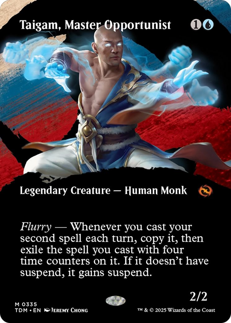 Taigam, Master Opportunist (Borderless) [Tarkir: Dragonstorm] | Enigma On Main