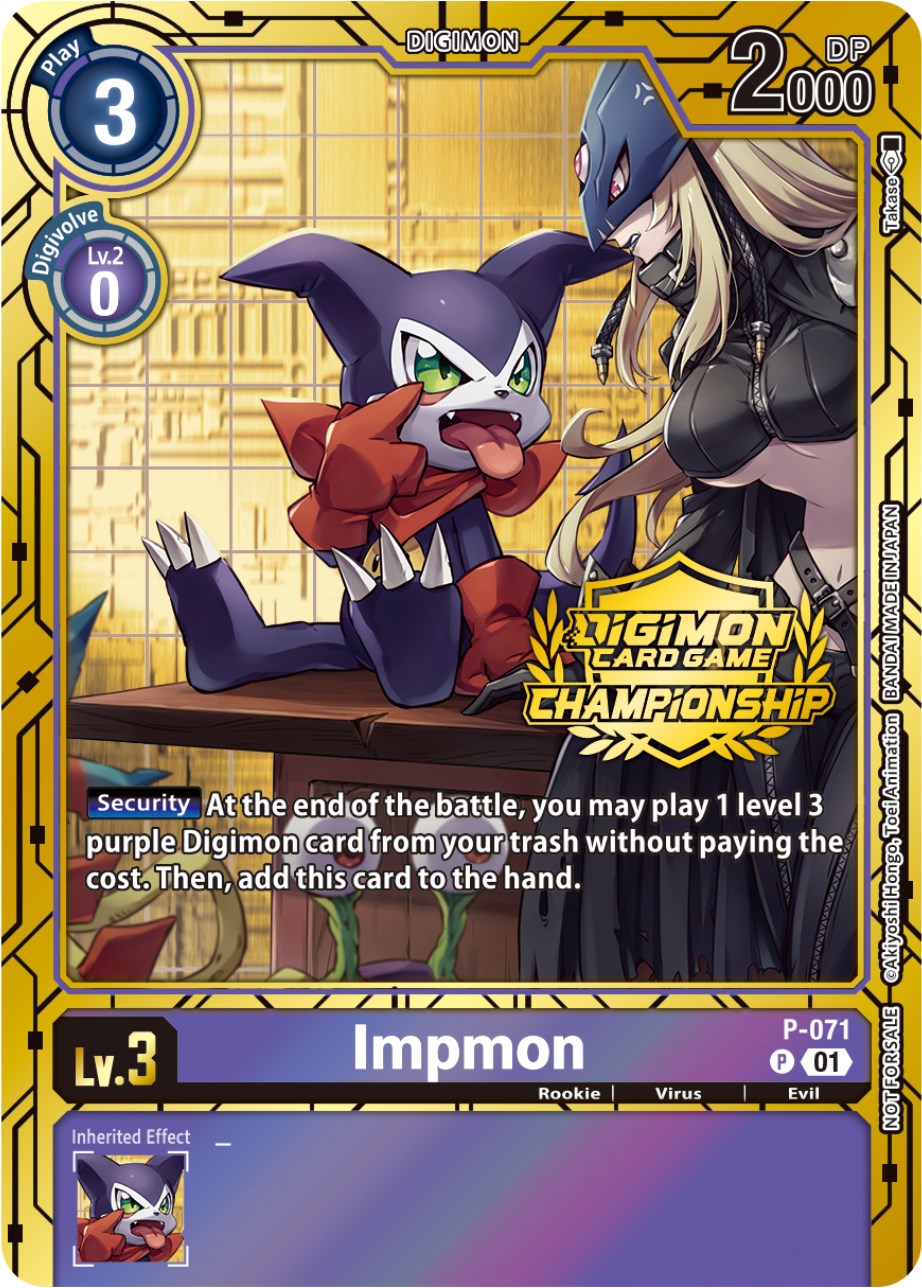 Impmon [P-071] (Championship 2023 Gold Card Set) [Promotional Cards] | Enigma On Main