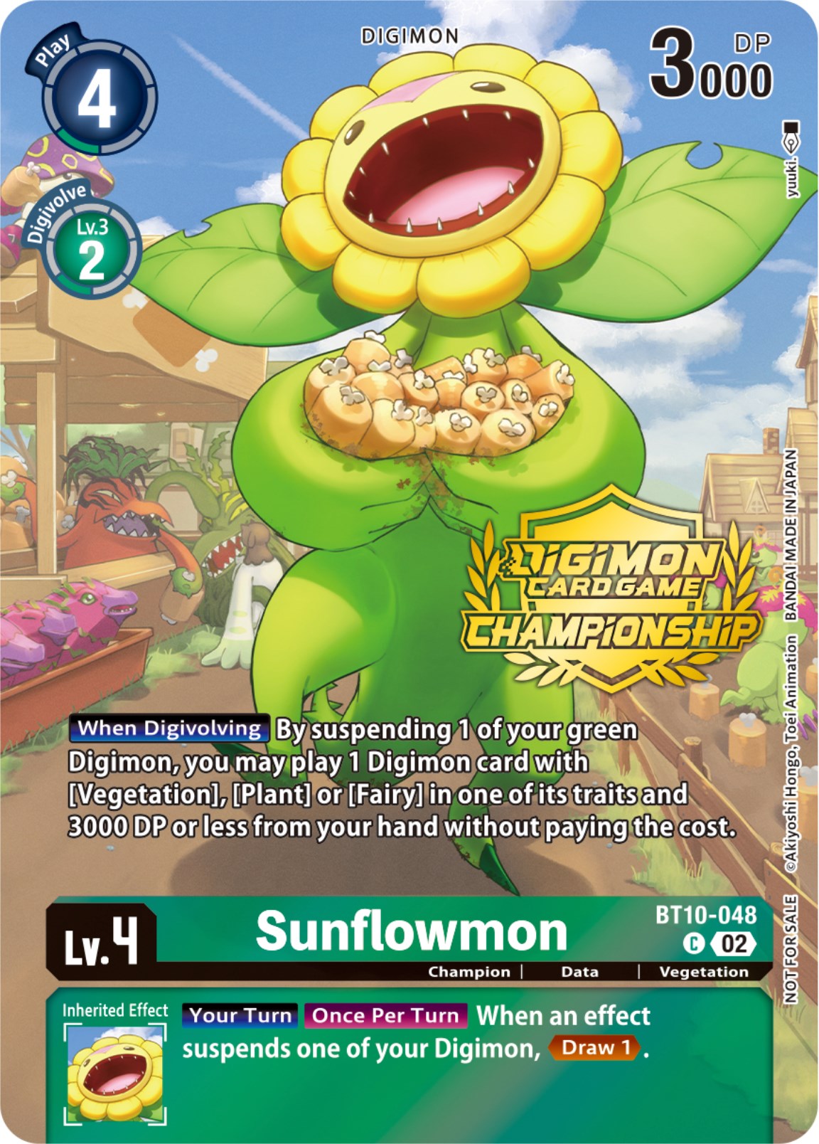 Sunflowmon [BT10-048] (Championship 2023 Tamers Pack) [Xros Encounter Promos] | Enigma On Main