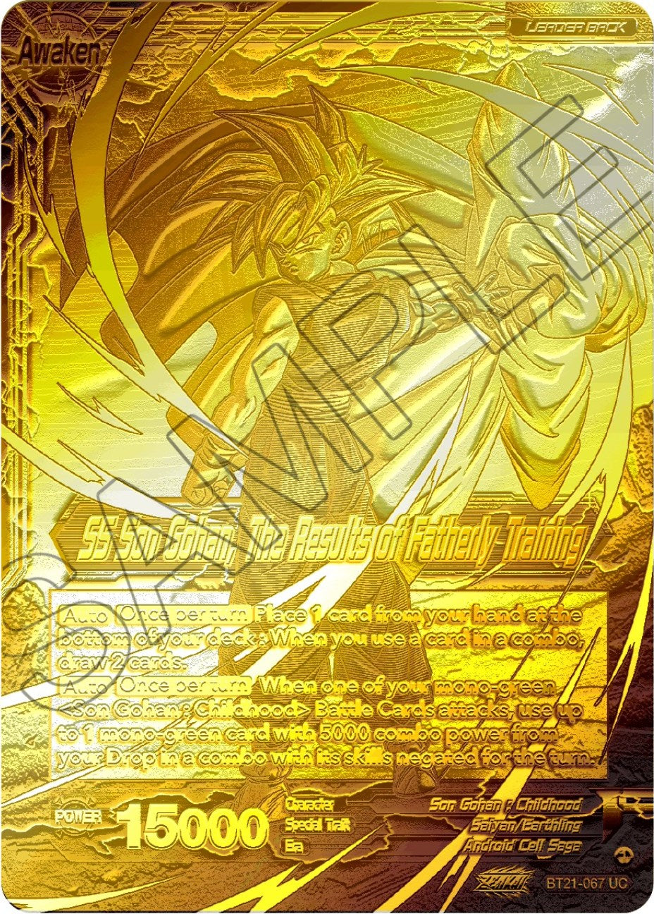 Son Gohan // SS Son Gohan, The Results of Fatherly Training (2023 Championship Finals) (Gold Metal Foil) (BT21-067) [Tournament Promotion Cards] | Enigma On Main