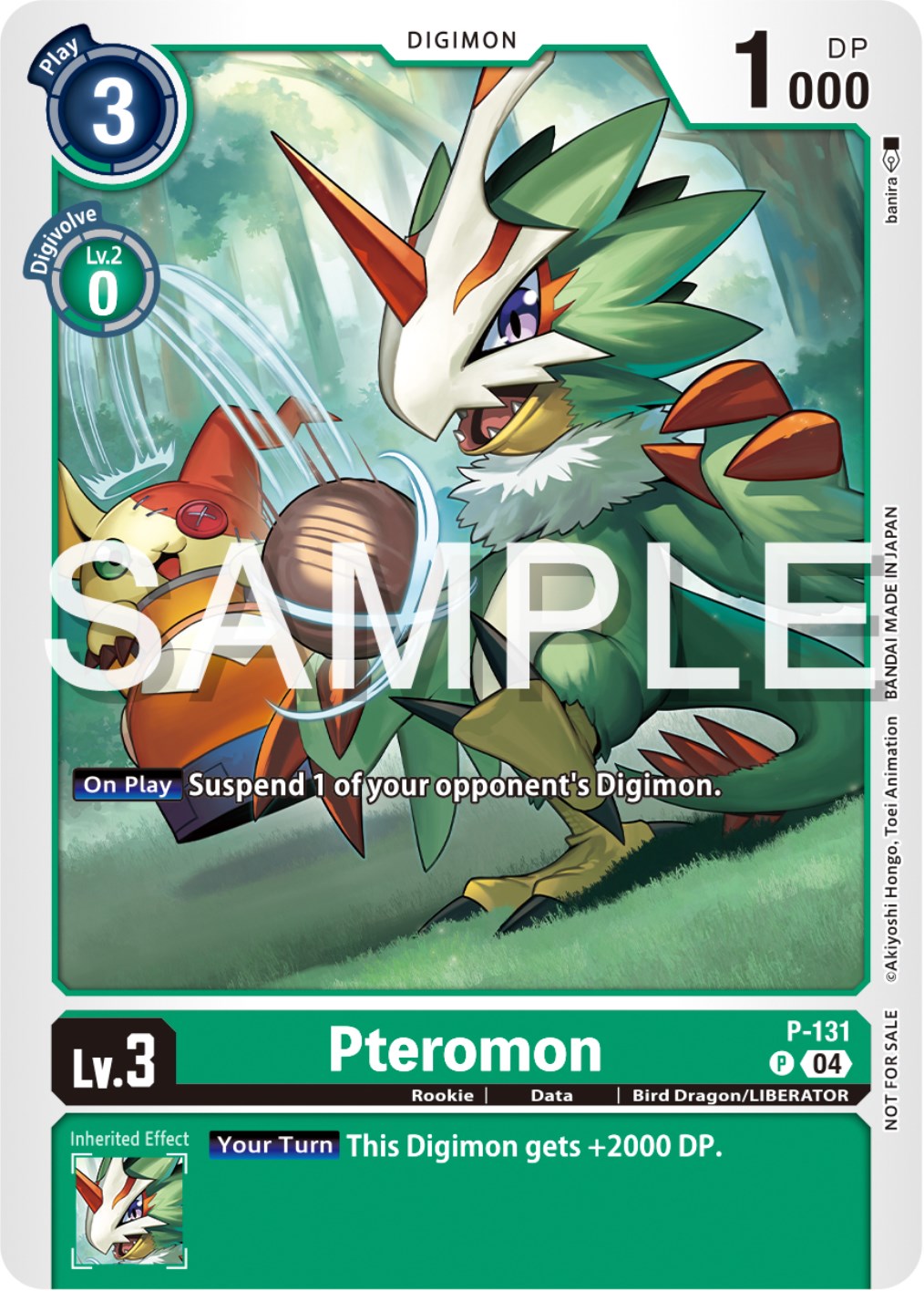 Pteromon [P-131] (Digimon Liberator Promotion Pack) [Promotional Cards] | Enigma On Main