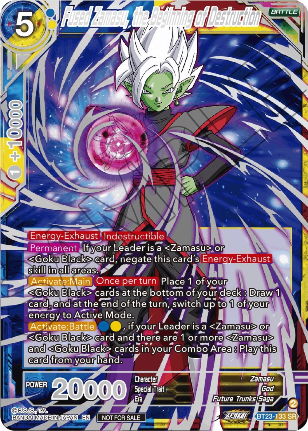 Fused Zamasu, the Beginning of Destruction (Championship 2023 Reward Alternate Art Card Set) (Holo) (BT23-133) [Tournament Promotion Cards] | Enigma On Main