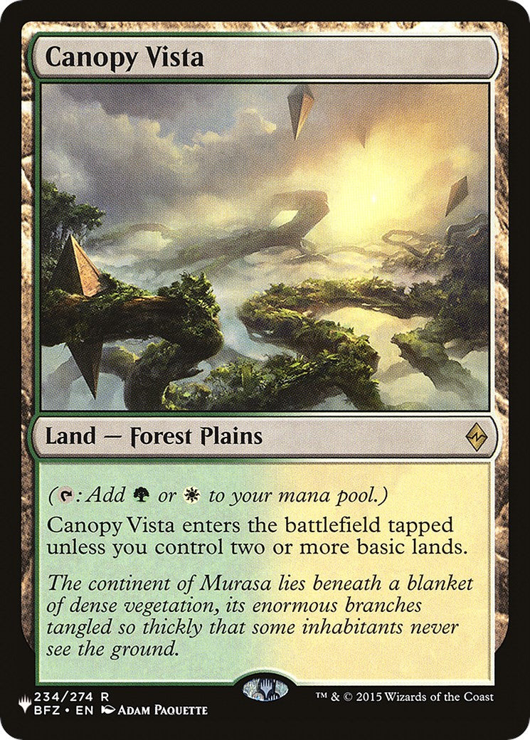Canopy Vista [The List] | Enigma On Main