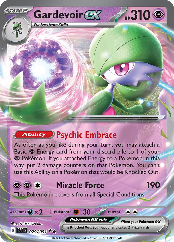 Gardevoir ex (029/091) [Scarlet & Violet: Paldean Fates] | Enigma On Main