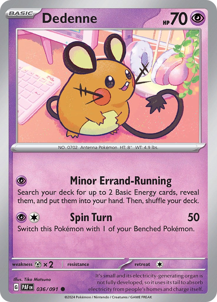 Dedenne (036/091) [Scarlet & Violet: Paldean Fates] | Enigma On Main