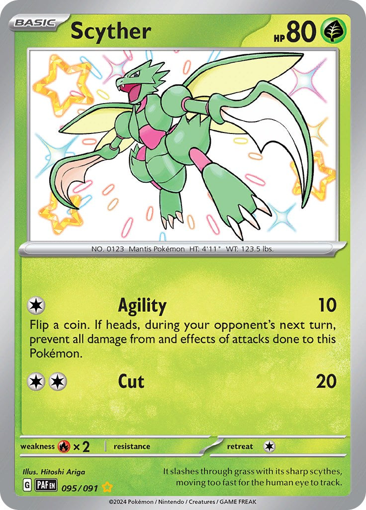 Scyther (095/091) [Scarlet & Violet: Paldean Fates] | Enigma On Main