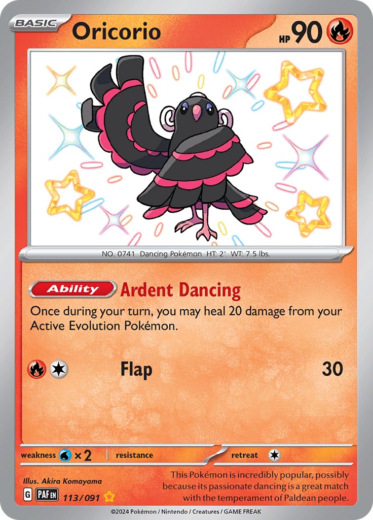 Oricorio (113/091) [Scarlet & Violet: Paldean Fates] | Enigma On Main