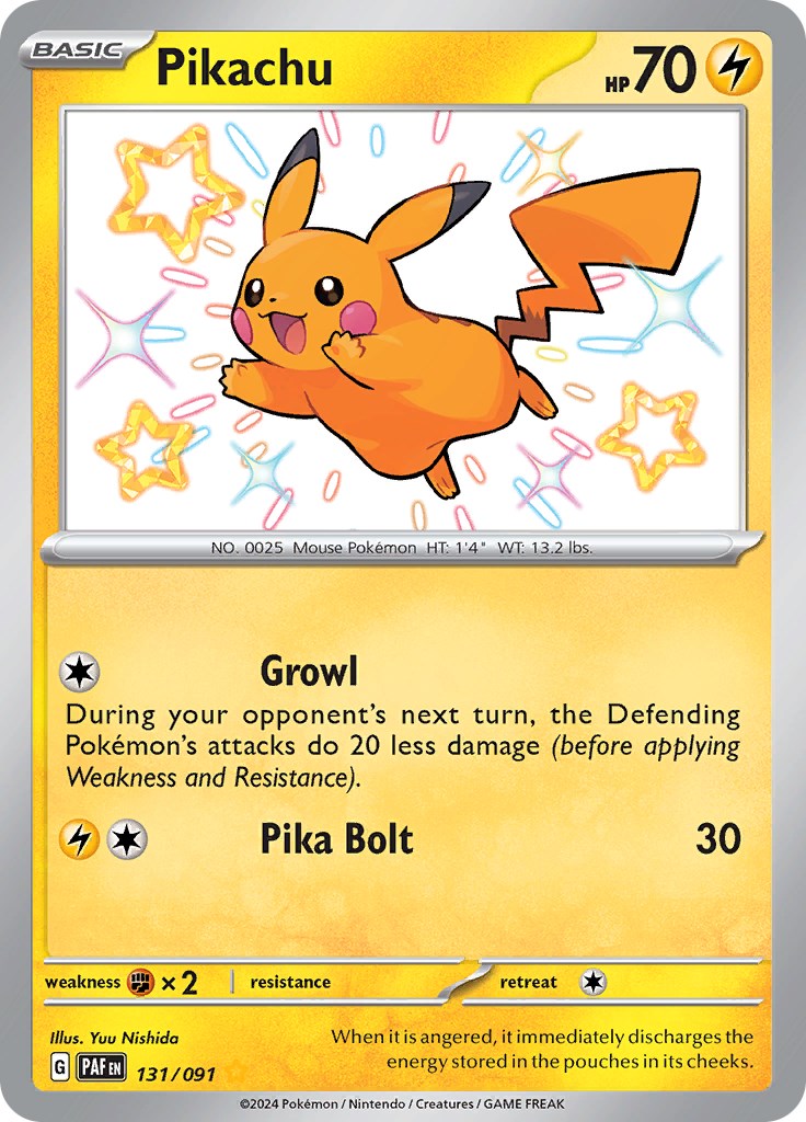 Pikachu (131/091) [Scarlet & Violet: Paldean Fates] | Enigma On Main