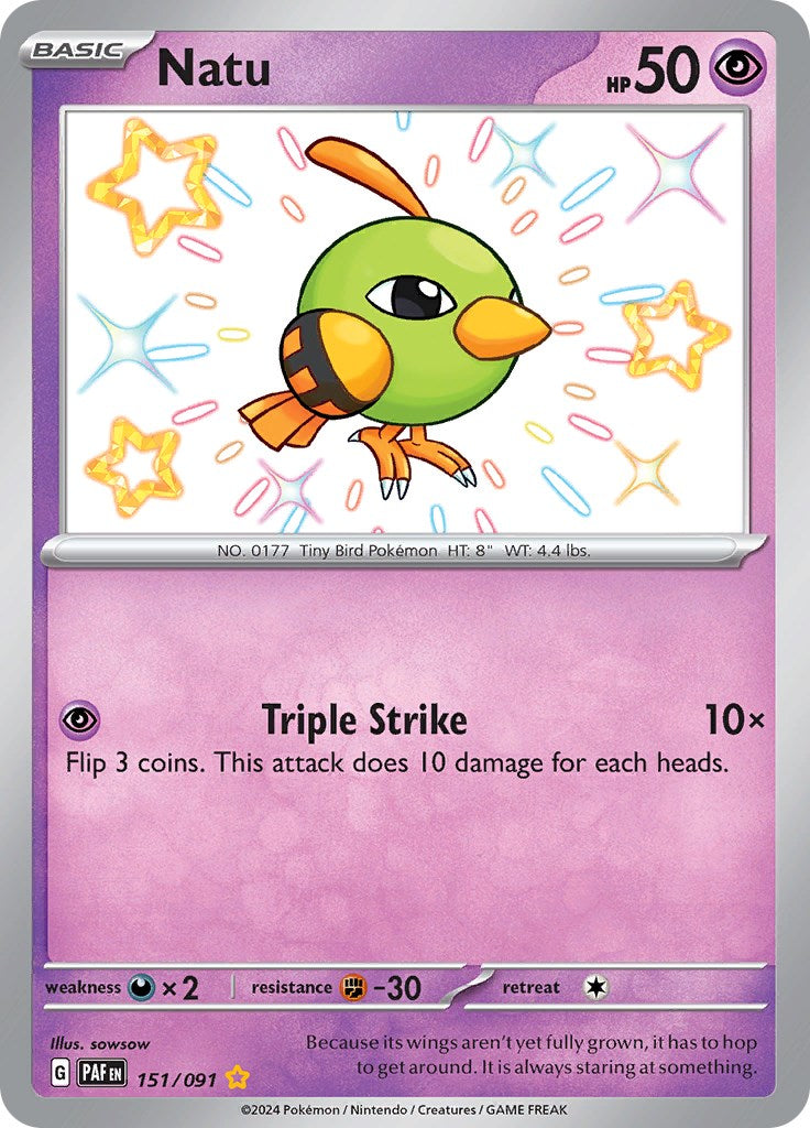 Natu (151/091) [Scarlet & Violet: Paldean Fates] | Enigma On Main