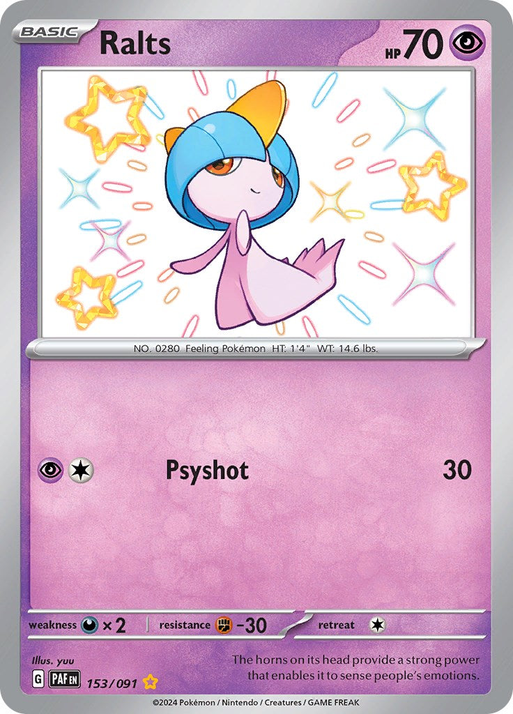 Ralts (153/091) [Scarlet & Violet: Paldean Fates] | Enigma On Main