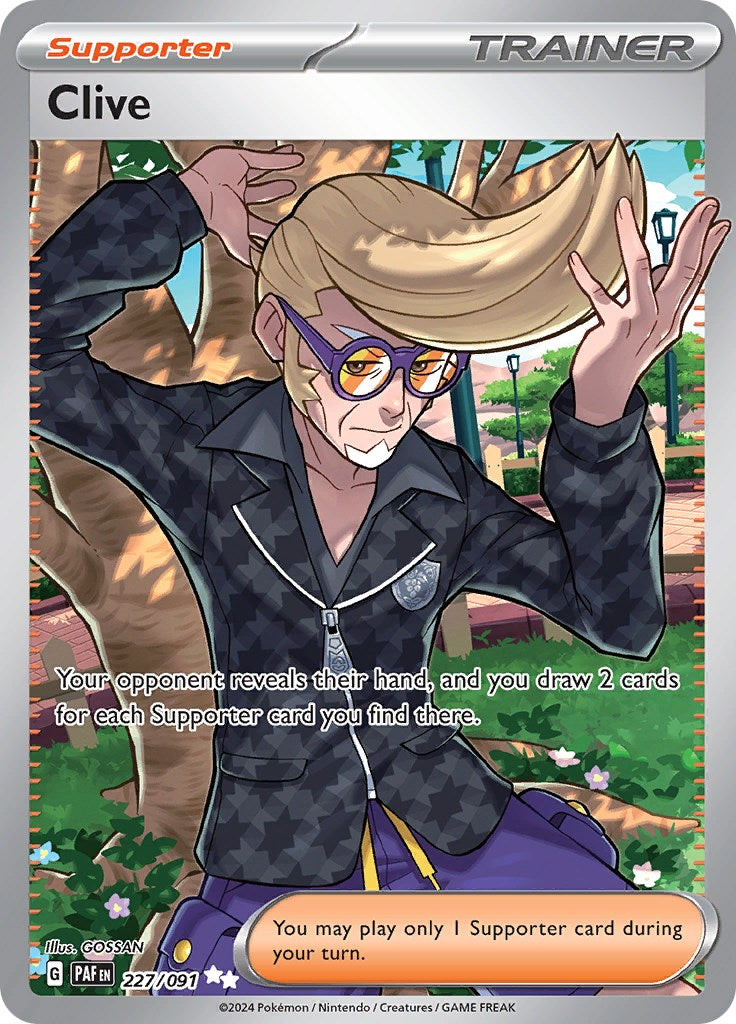 Clive (227/091) [Scarlet & Violet: Paldean Fates] | Enigma On Main