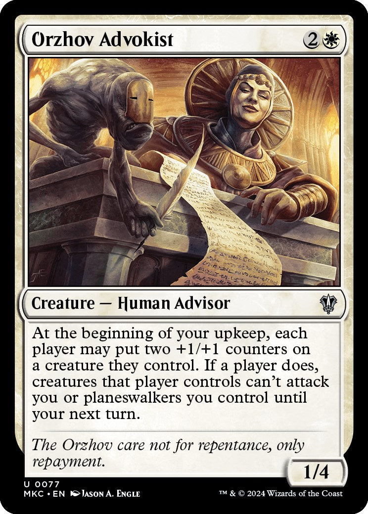 Orzhov Advokist [Murders at Karlov Manor Commander] | Enigma On Main